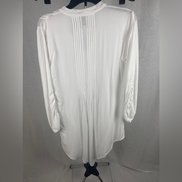 Area Stars Handkerchief Hem White long sleeve mini Dress size small NWT - Picture 9 of 10